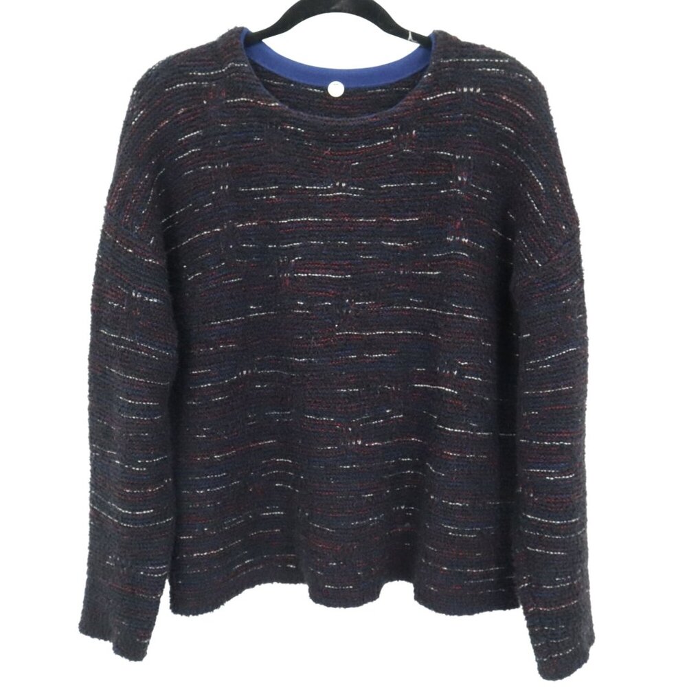 Margaret O'Leary Wool Sweater Womens 2X Black Preppy Artsy Academia Boho Grunge‎